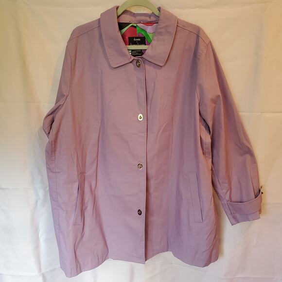 Dennis Basso Lavender Button Front Jacket Size 2X - Picture 1 of 10